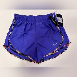 Nike Tempo Shorts w/ Attached Panty, Persian Violet w/ Tiger 🐅 Trim, XS, NWT